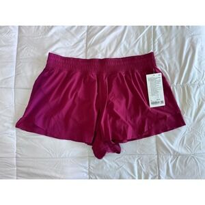 New Lululemon Shake It Out High Rise Short 2.5" Size XL Magenta, Liner MGTS NWT